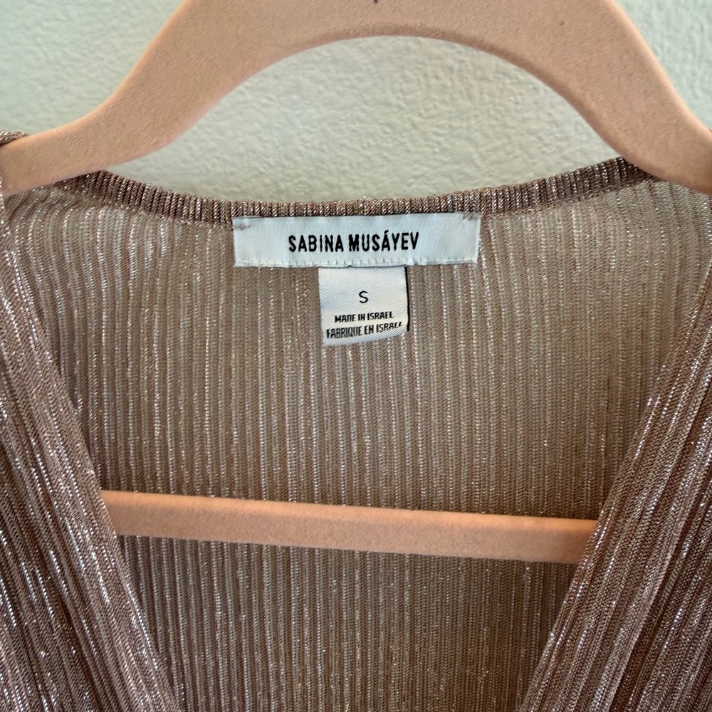 X REVOLVE Carry Mini Dress in Blush
Sabina Musayev Metallic Dress - Picture 5 of 6